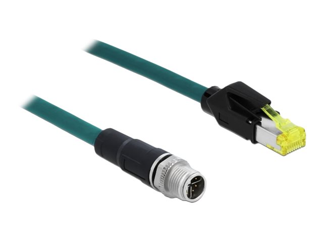 Delock - Netzwerkkabel - 8 pin M12-X (M) zu RJ-45 (M) - 3 m - SFTP - CAT 6a
