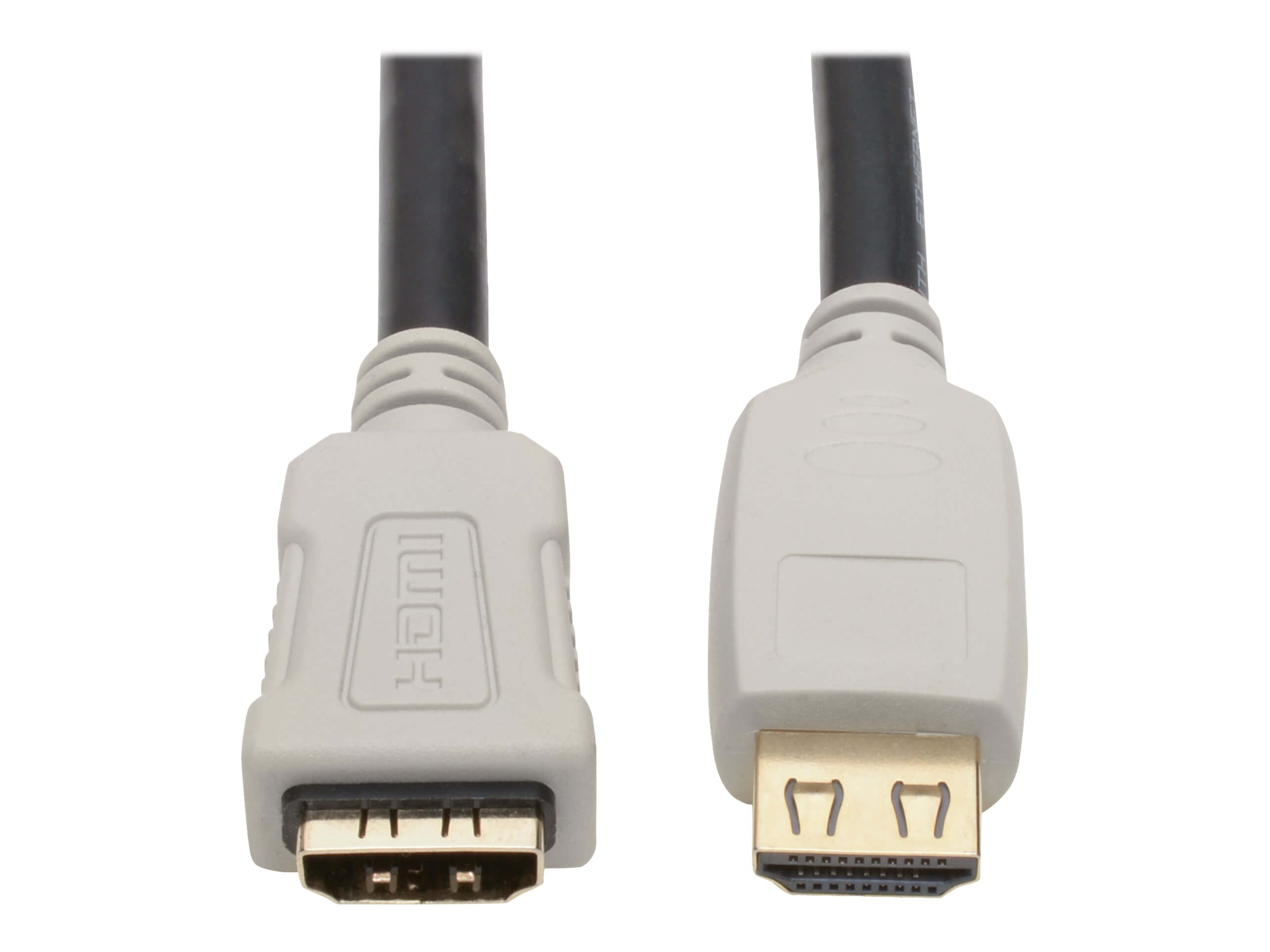 Eaton Tripp Lite Series High-Speed HDMI Extension Cable (M/F) - 4K 60 Hz, HDR, 4:4:4, Gripping Connector, 10 ft. - HDMI-Verlnge