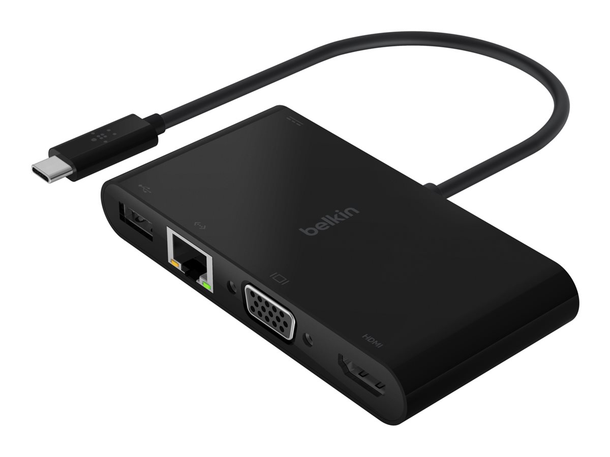 Belkin - Multimedia- und Ladeadapter - USB-C - VGA, HDMI - 1GbE