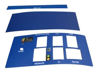 APC Rack PDU label kit - Etiketten - Blau (Packung mit 10) - fr P/N: AP8481, AP8830J, AP8832J, AP8833J, AP8863, AP8930J, AP8931