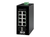 Tripp Lite Unmanaged Industrial Gigabit Ethernet Switch 8-Port - 10/100/1000 Mbps, 2 GbE SFP Slots, DIN Mount - Switch - unmanag