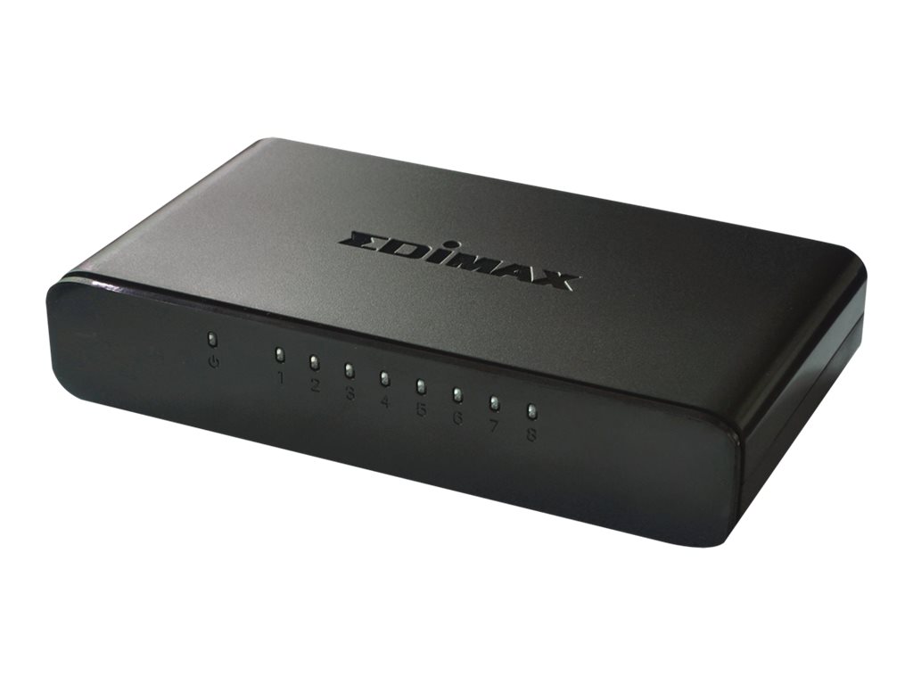 Edimax ES-3308P - Switch - unmanaged - 8 x 10/100 - Desktop