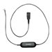 Jabra Smart Cord - Headset-Kabel - Schwarz - fr Cisco IP Phone 78XX; BIZ 2300; Mitel 74XX; Dialog 42XX, 44XX, 5446; Snom 71X