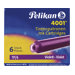 Pelikan 4001 TP/6 - Tintenpatrone - Violett (Packung mit 6) - fr Pelikano P481; R480; Junior P67