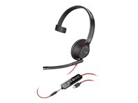 Poly Blackwire 5210 - Blackwire 5200 series - Headset - On-Ear - kabelgebunden - 3,5 mm Stecker, USB-C