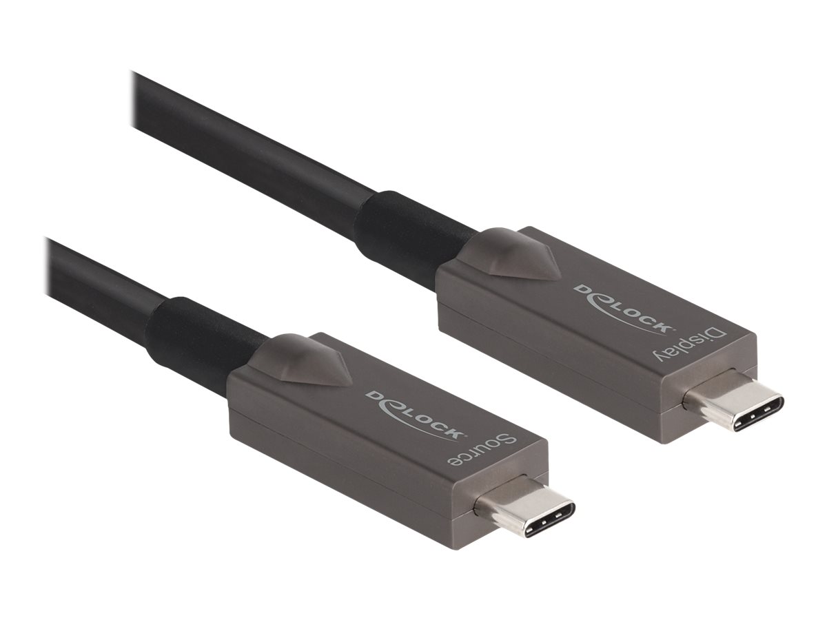 Delock - USB-Kabel - 24 pin USB-C (M) zu 24 pin USB-C (M) - USB 3.2 Gen 2 / DisplayPort 1.4 - 20 V - 3 A