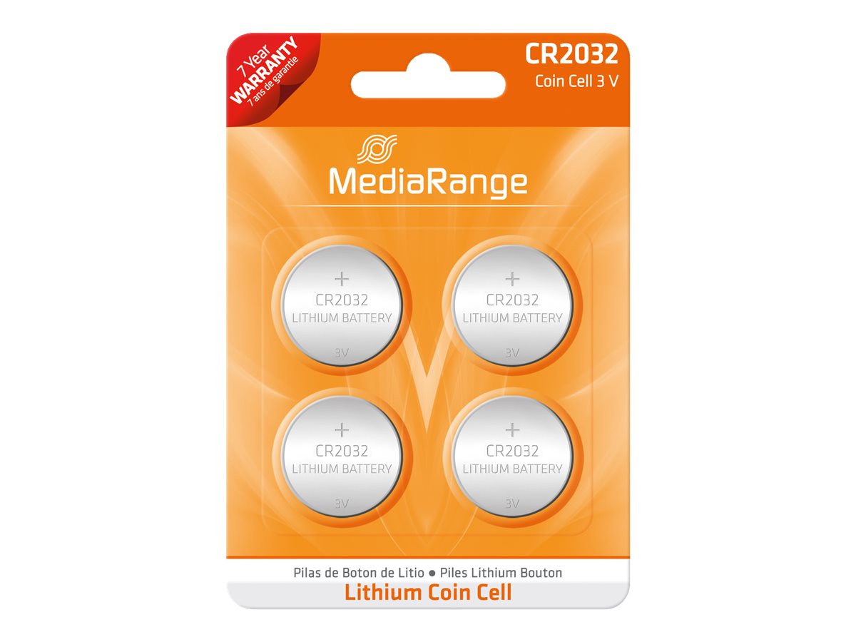 MediaRange Premium - Batterie 4 x CR2032 - Li - 220 mAh