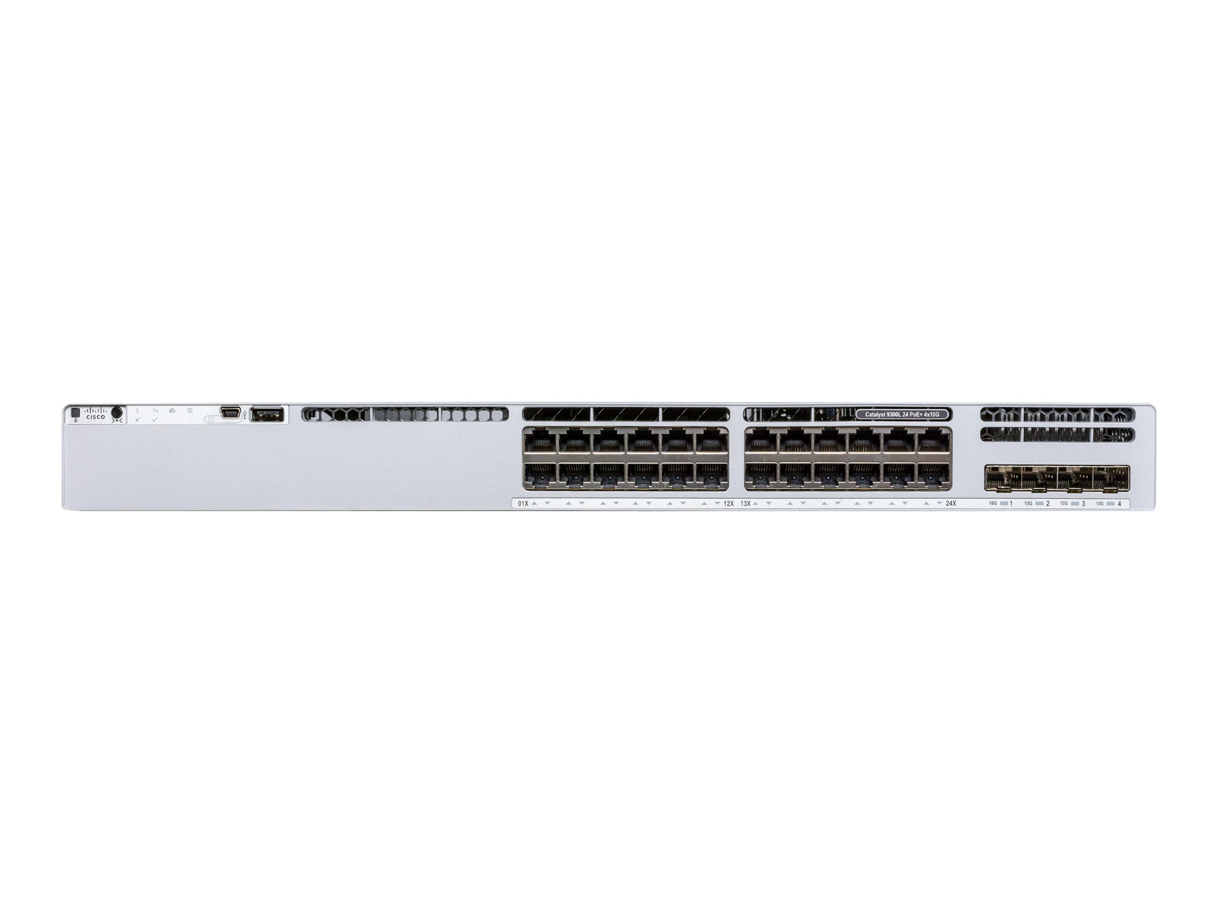 Cisco Catalyst 9300L Mini - Network Advantage - Switch - L3 - managed - 24 x 10/100/1000 (UPOE) + 4 x 25 Gigabit SFP (Uplink)