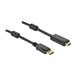 Delock - Adapterkabel - DisplayPort mnnlich Verriegelung zu HDMI mnnlich - 7 m - Dreifachisolierung - Schwarz