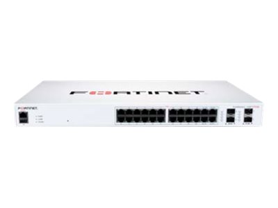 Fortinet ask for better price 12m Warranty FortiSwitch 124F-FPOE - Switch - managed - 24 x 10/100/1000 (PoE+) + 4 x 10 Gigabit S