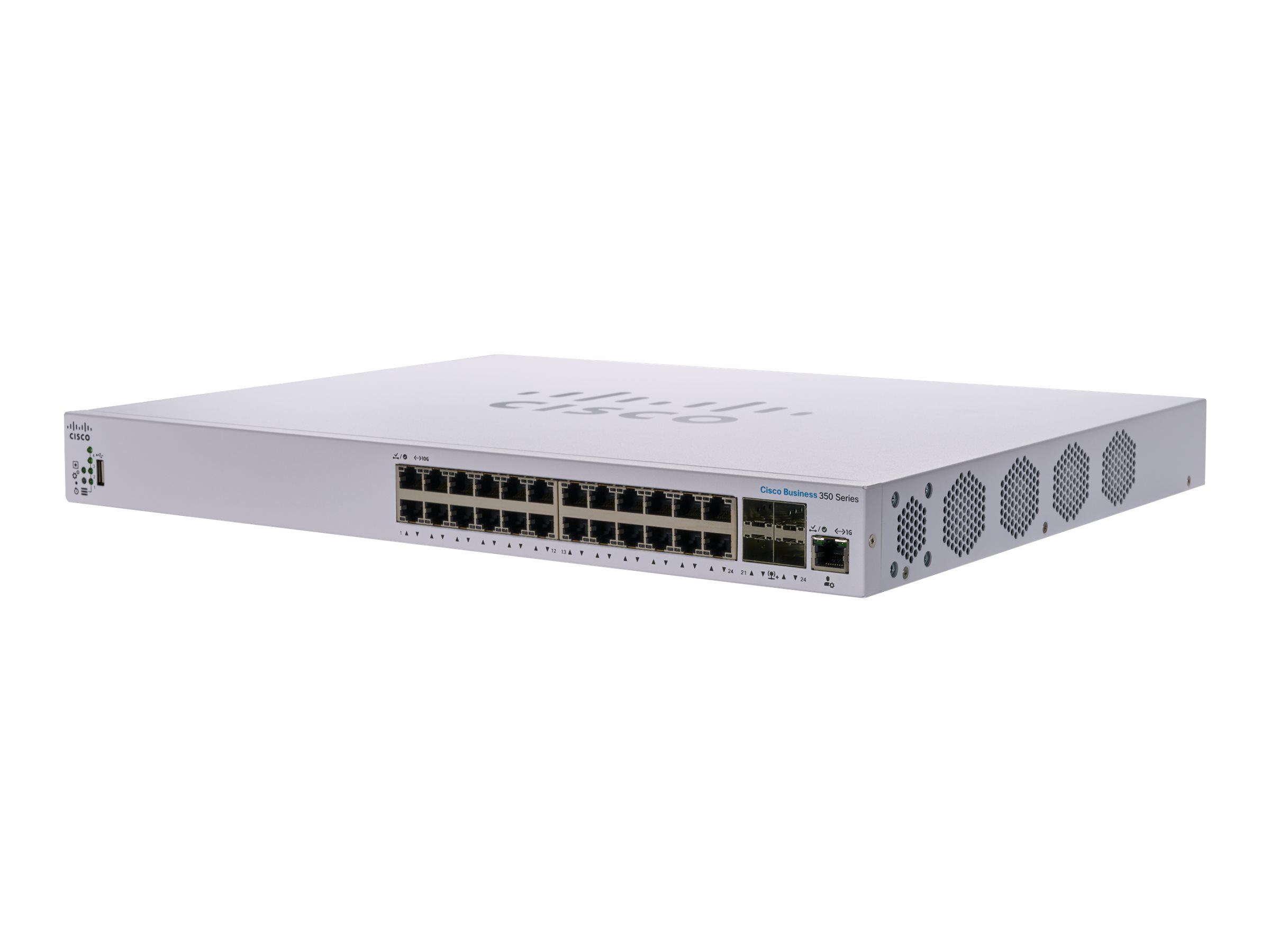 Cisco Business 350 Series CBS350-24XT - Switch - L3 - managed - 24 x 10GBase-T + 4 x C 10 G-Bit SFP+ - an Rack montierbar