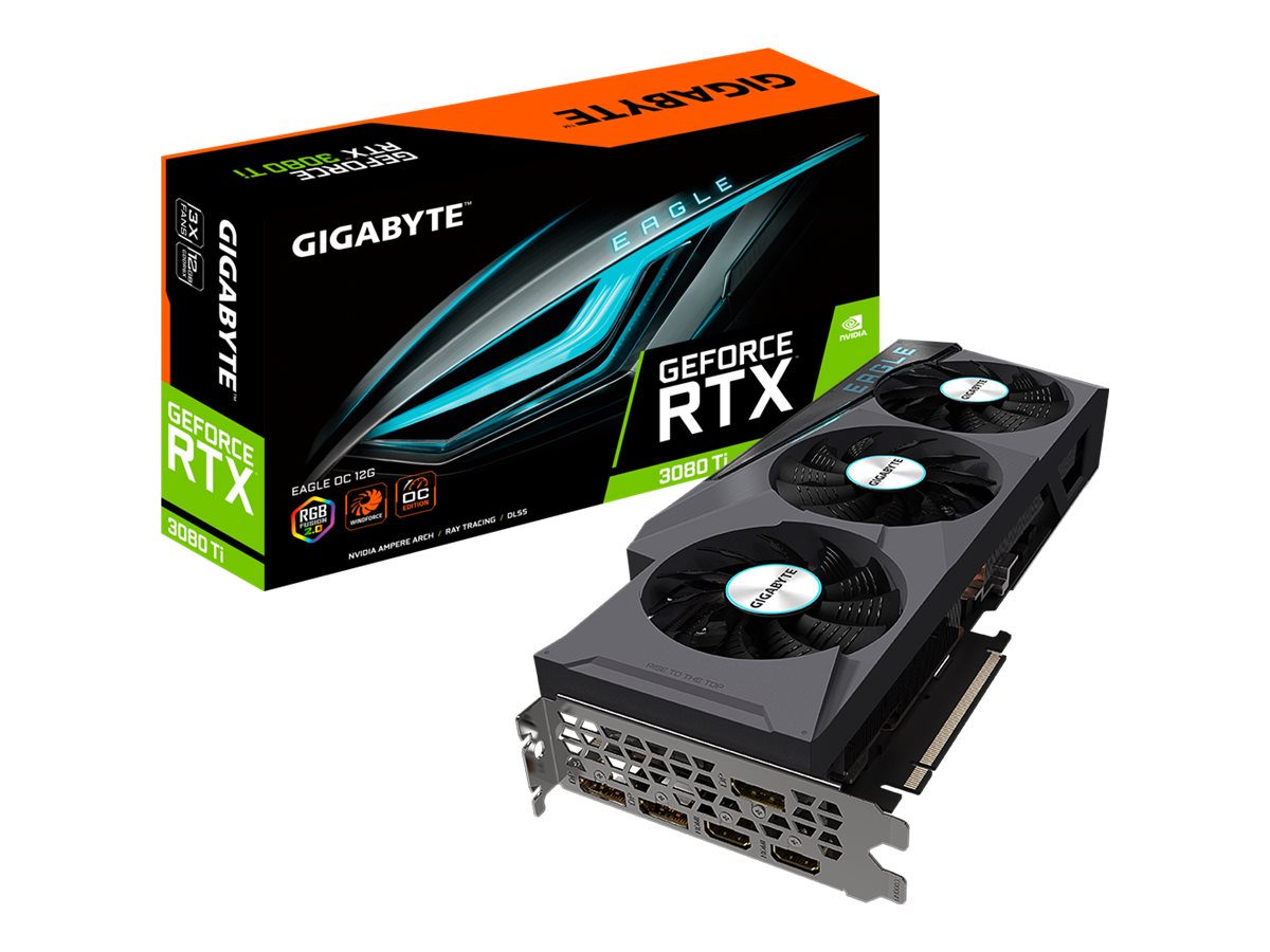 Gigabyte GeForce RTX 3080 Ti EAGLE OC 12G - OC Edition - Grafikkarten - GF RTX 3080 Ti - 12 GB GDDR6X - PCIe 4.0 x16