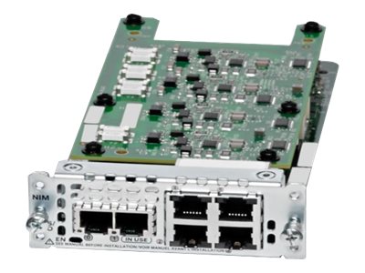 Cisco Network Interface Module - Erweiterungsmodul - FXS/DID x 2 + FXO x 4 - fr Integrated Services Router 4221, 4321, 4331, 43