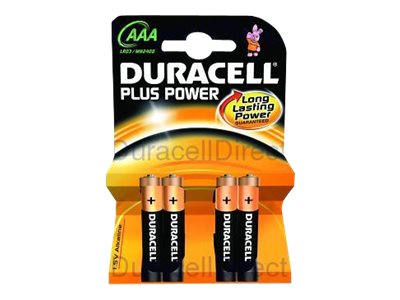 Duracell Plus Power MN2400 - Batterie 4 x AAA - Alkalisch