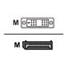 HDGear - DisplayPort-Kabel - DisplayPort (M) zu DVI-D (M) - 2 m - Daumenschrauben - Schwarz