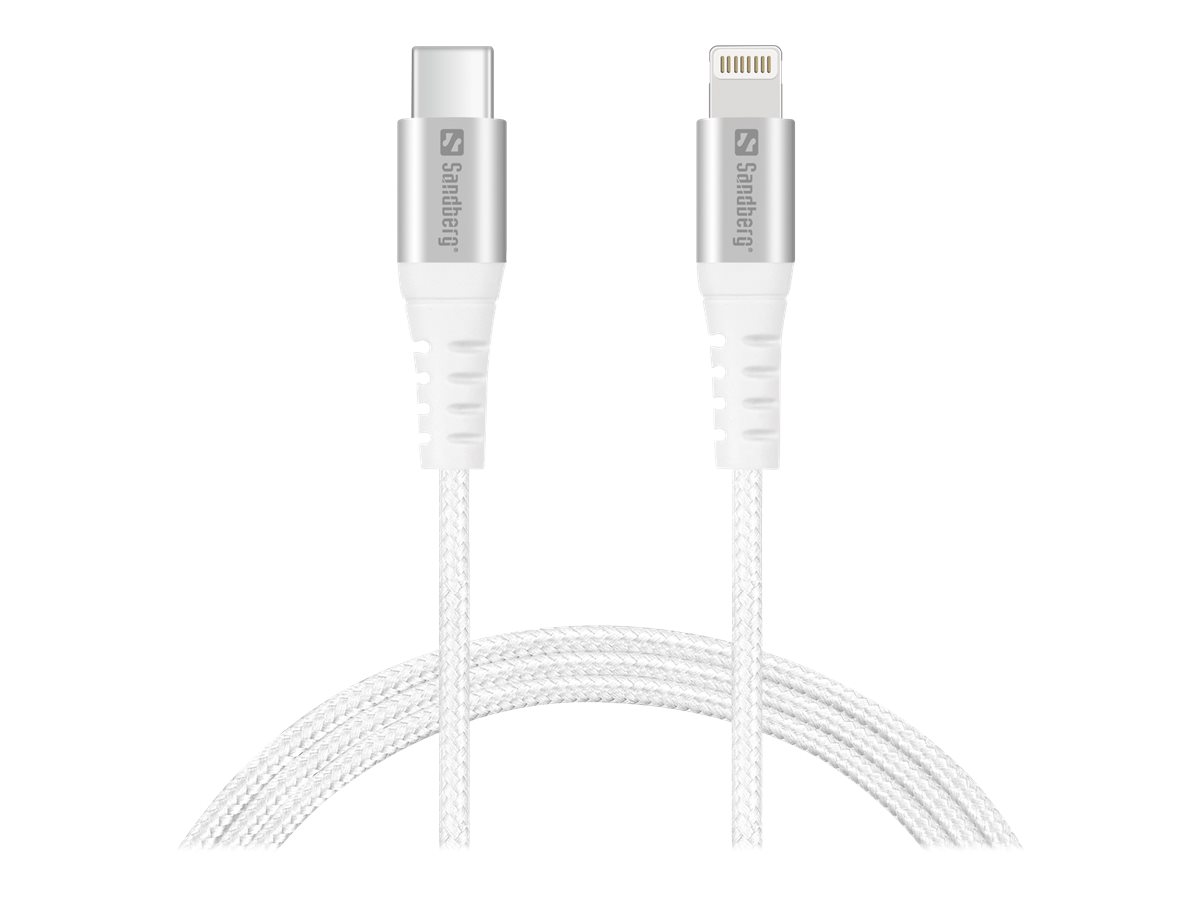 Sandberg - Lightning-Kabel - Lightning männlich zu 24 pin USB-C männlich - 1 m - für Apple iPad/iPhone/iPod (Lightning)