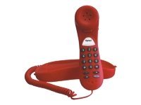 Tiptel 114 - Telefon mit Schnur - Rot