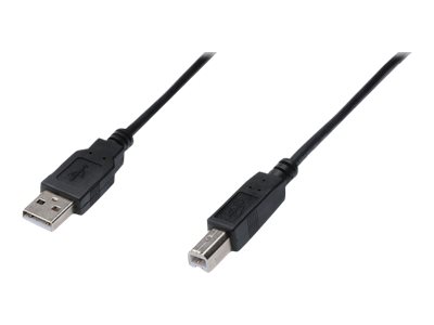 DIGITUS - USB-Kabel - USB (M) zu USB Typ B (M) - USB 2.0 - 3 m - geformt