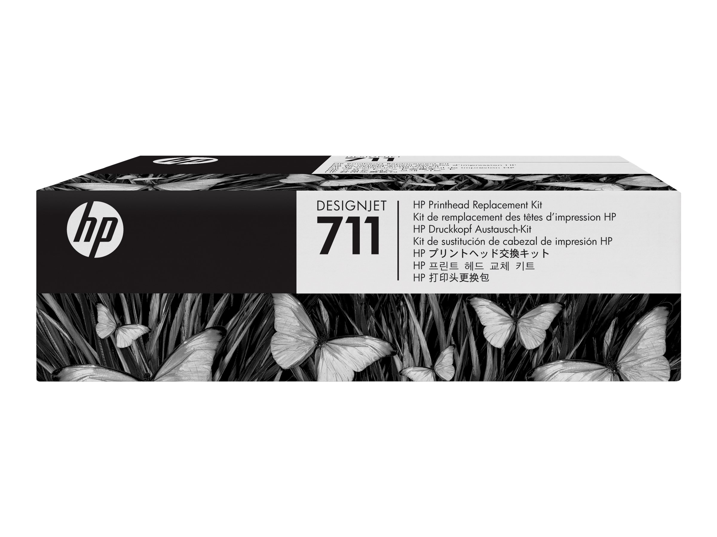 HP 711 - Schwarz, Gelb, Cyan, Magenta - Druckkopf - fr DesignJet T100, T120, T120 ePrinter, T125, T130, T520, T520 ePrinter, T5