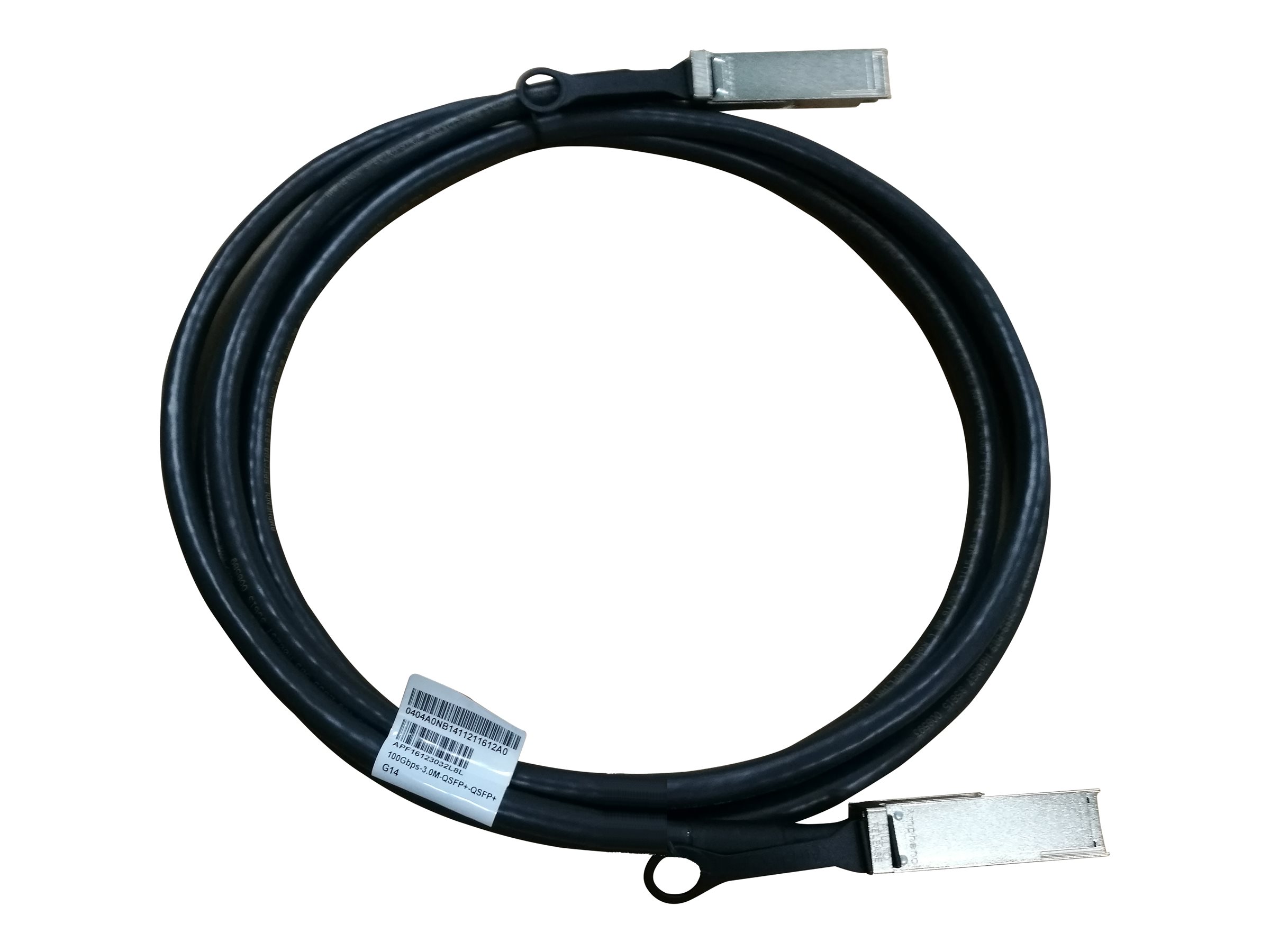 HPE X240 Direct Attach Copper Cable - 100GBase Direktanschlusskabel - QSFP28 (M) zu QSFP28 (M) - 3 m - fr Apollo 4200, 4200 Gen