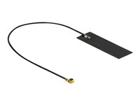 DeLOCK WLAN 802.11 ac/ax/a/h/b/g/n Antenna MHF I plug 2 - 4 dBi 15 cm PCB internal self adhesive - Antenne - Smart Home - 2 - 4 
