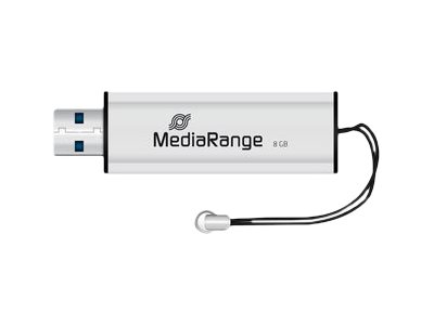 MediaRange SuperSpeed - USB-Flash-Laufwerk - 8 GB - USB 3.0 - Schwarz/Silber