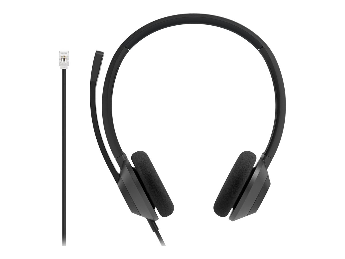 Cisco Headset 322 - Headset - On-Ear - kabelgebunden - RJ-9 - Carbon Black