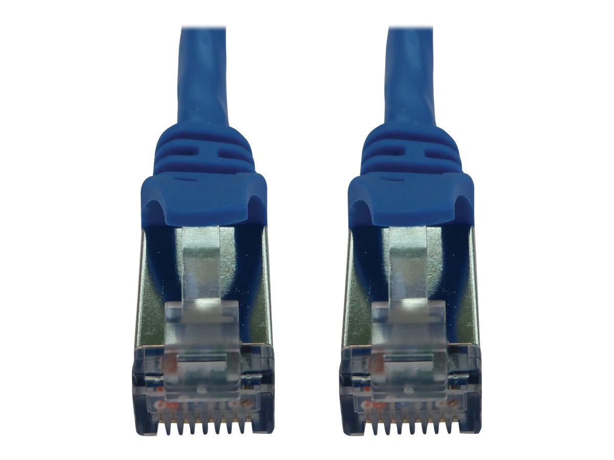 Eaton Tripp Lite Series Cat6a 10G Snagless Shielded Slim STP Ethernet Cable (RJ45 M/M), PoE, Blue, 7 ft. (2.1 m) - Netzwerkkabel