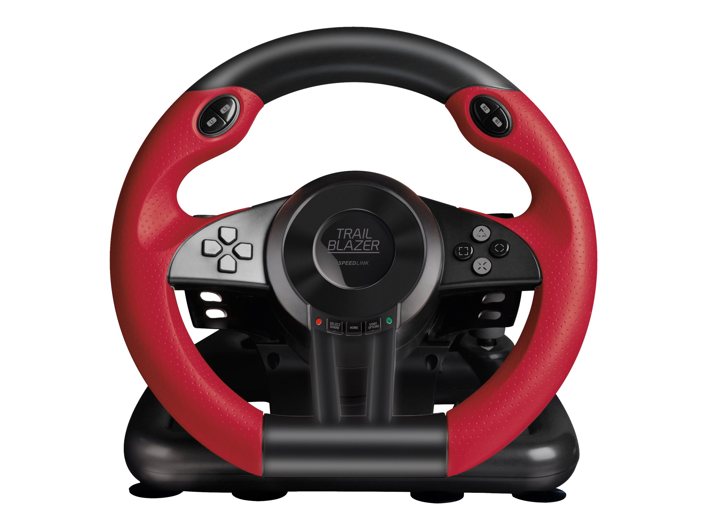 SPEEDLINK TRAILBLAZER Racing Wheel - Lenkrad- und Pedale-Set - kabelgebunden - Schwarz - für Sony PlayStation 3, Microsoft Xbox 