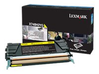 Lexmark - Hohe Ergiebigkeit - Gelb - Original - Tonerpatrone LCCP, LRP - fr Lexmark X748de, X748de LDS, X748de Statoil, X748dte