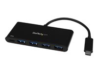 StarTech.com 4-Port USB 3.0 Hub mit Stromversorgung - USB-C to 4x USB-A - Hub - 4 x SuperSpeed USB 3.0 - Desktop