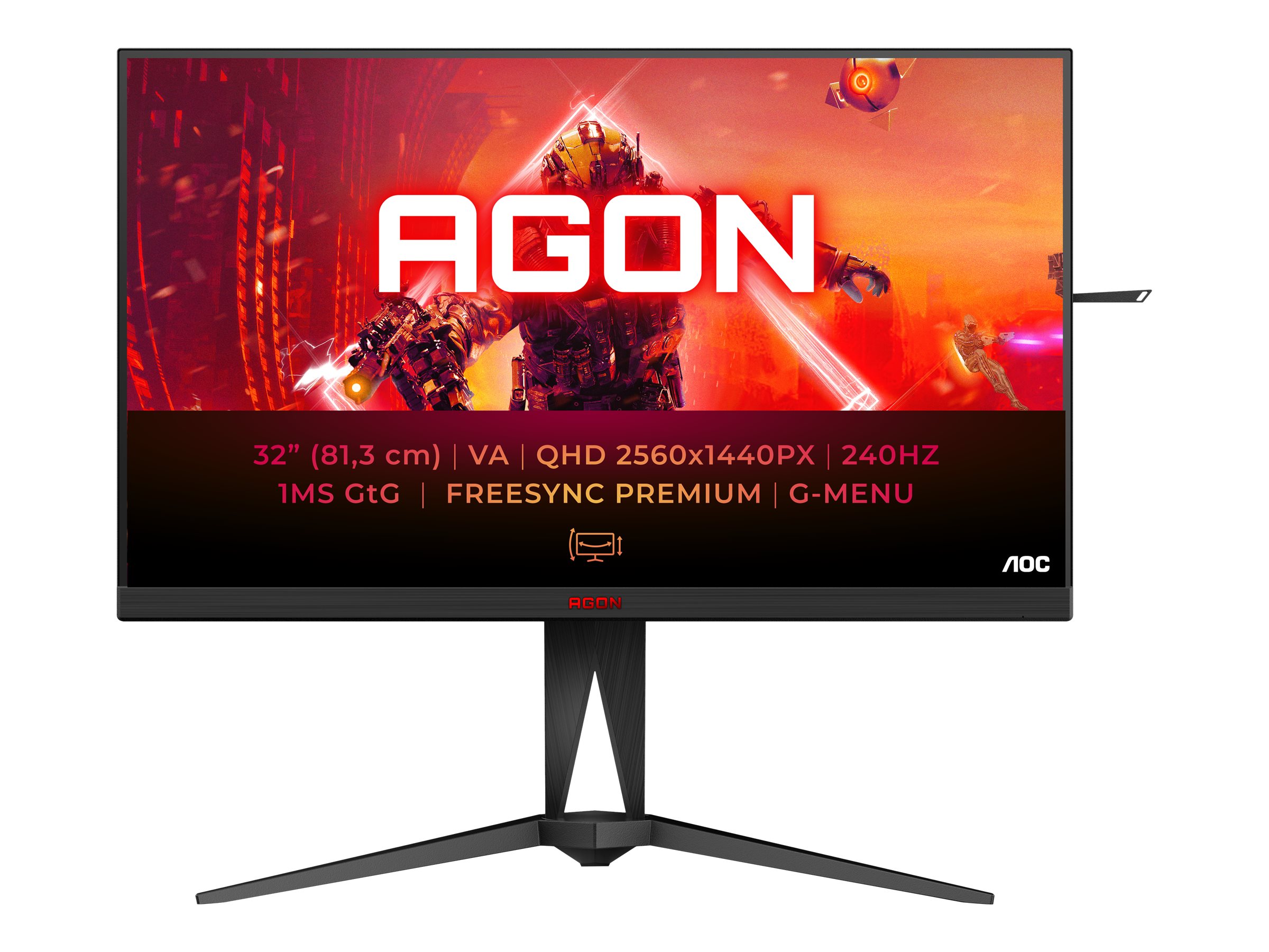 AOC AGON AG325QZN - AG5 Series - LED-Monitor - Gaming - 80 cm (31.5