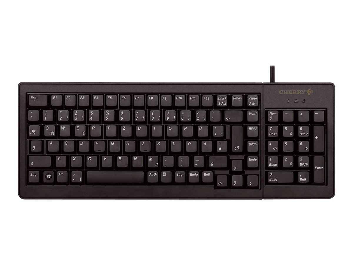 CHERRY XS Complete G84-5200 - Tastatur - PS/2, USB - Deutsch - Schwarz