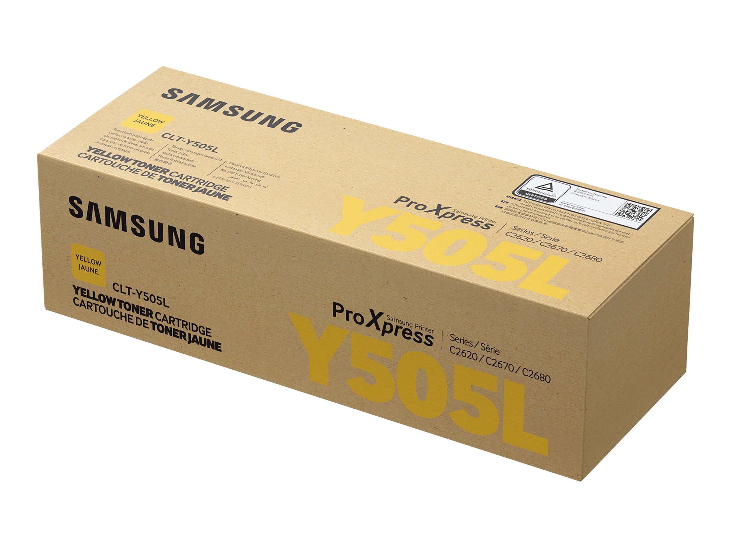 Samsung CLT-Y505L - Hohe Ergiebigkeit - Gelb - Original - Tonerpatrone (SU512A) - fr ProXpress SL-C2620DW, SL-C2670FW, SL-C2680
