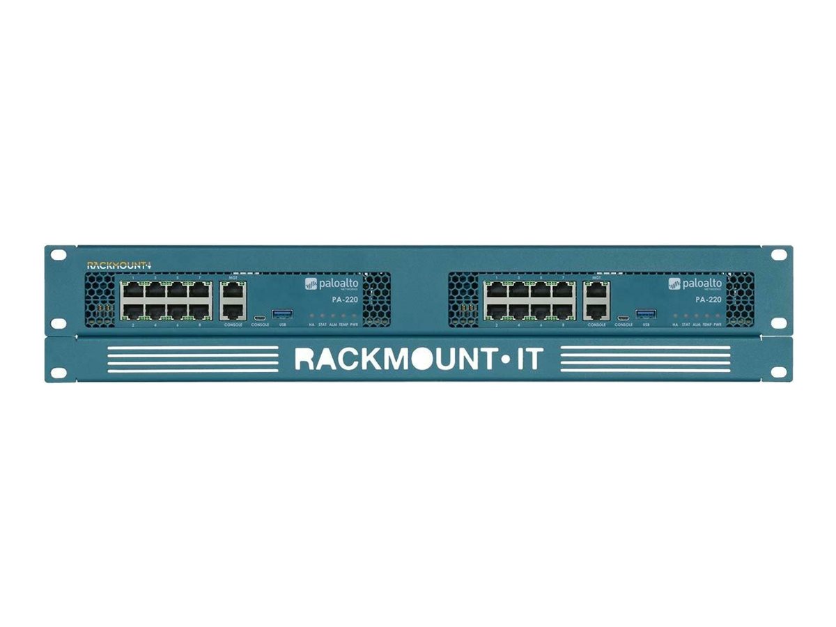 Rackmount.IT - Montagesatz fr Netzwerkgerte - Rack montierbar - Azure Blue, RAL 5009 - 1.3U - 48.3 cm (19
