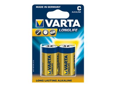 Varta Longlife 04114 - Batterie 2 x C - Alkalisch