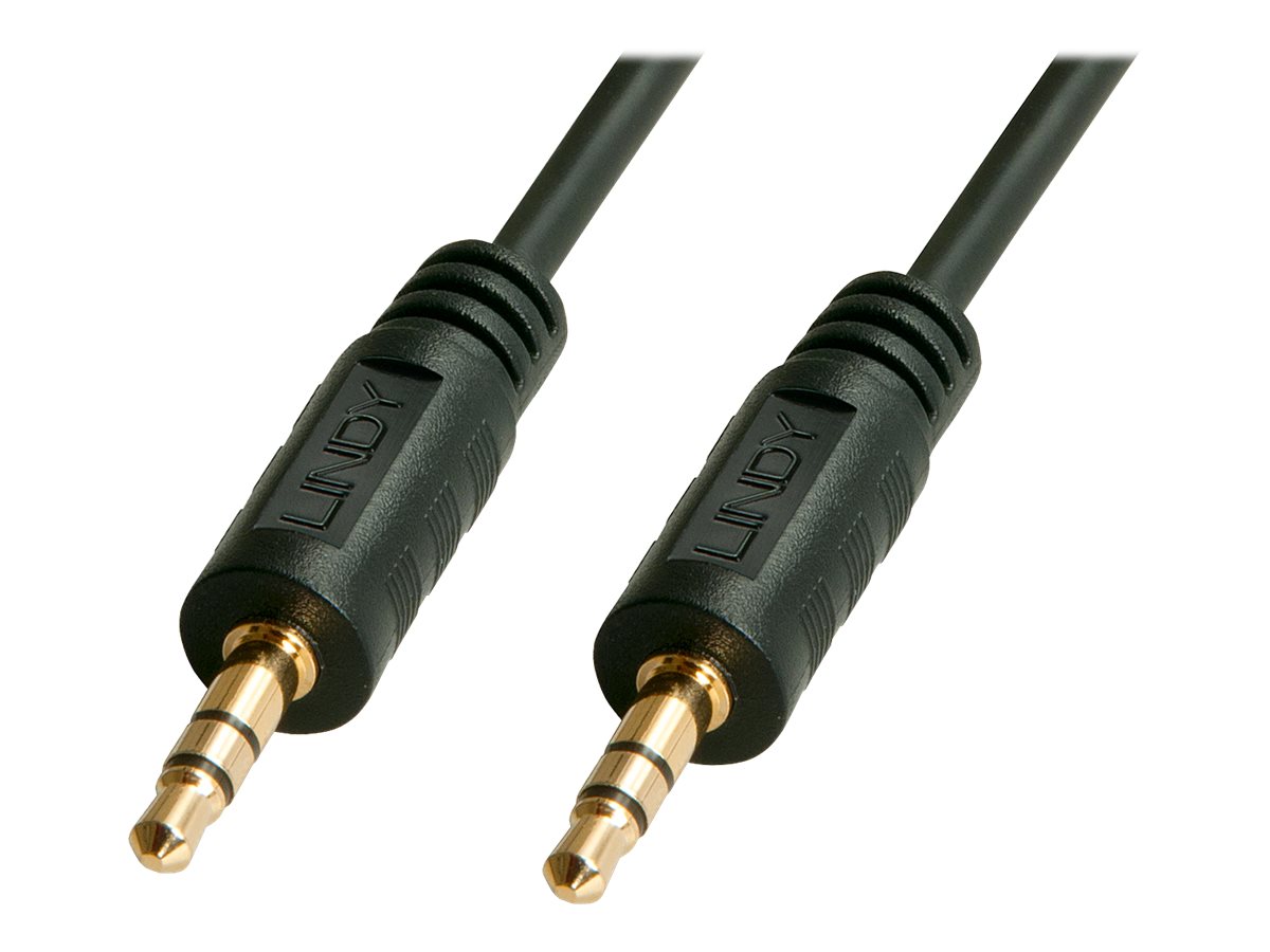 Lindy Premium - Audiokabel - Stereo Mini-Klinkenstecker männlich zu Stereo Mini-Klinkenstecker männlich - 5 m - abgeschirmt - Sc