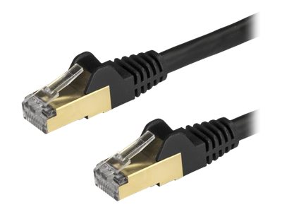 StarTech.com 7.5m CAT6A Ethernet Cable, 10 Gigabit Shielded Snagless RJ45 100W PoE Patch Cord, CAT 6A 10GbE STP Network Cable w/