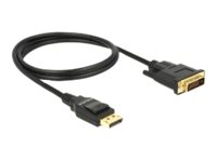 Delock - Adapterkabel - Single Link - DisplayPort (M) zu DVI-D (M) - DisplayPort 1.2a - 1 m