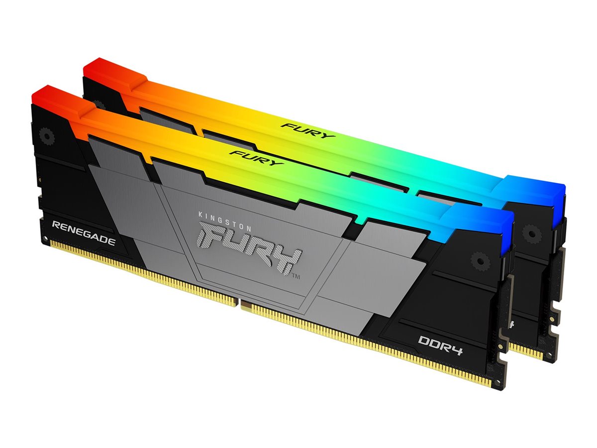Kingston FURY Renegade RGB - DDR4 - Kit - 16 GB: 2 x 8 GB - DIMM 288-PIN - 4600 MHz / PC4-36800