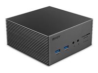LINDY DST-Pro 101 - Dockingstation - fr Laptop - USB-C 3.2 Gen 1 / Thunderbolt 3 / Thunderbolt 4 - 2 x HDMI, DP - 1GbE