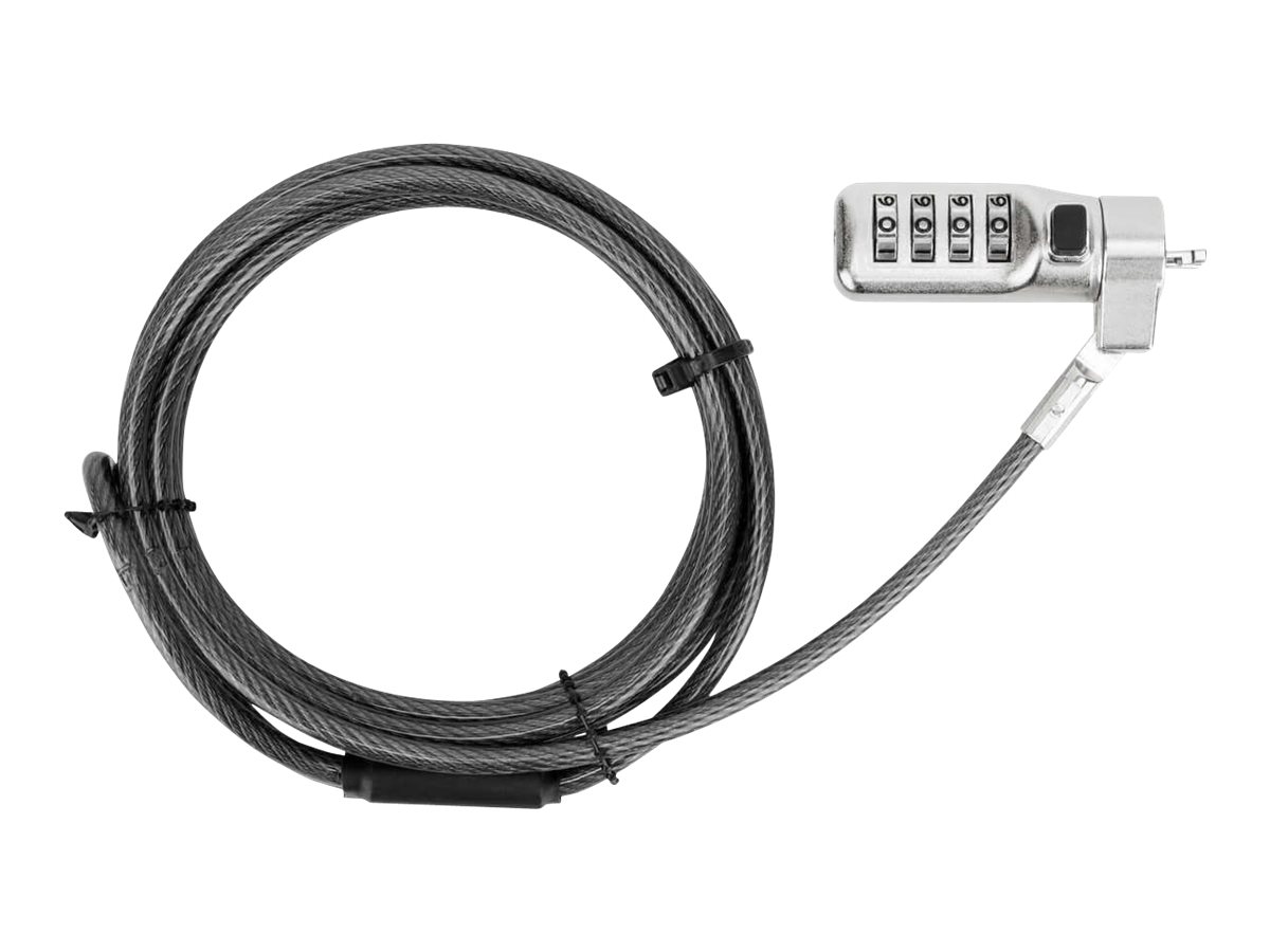 Targus Defcon Compact Combo Cable Lock - Sicherheitskabelschloss - Schwarz - 1.98 m