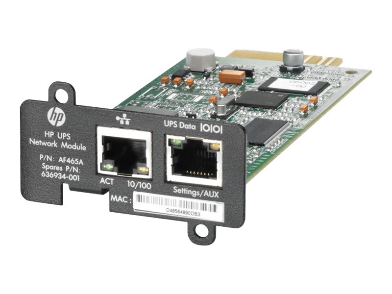 HPE UPS Network Module MINI-SLOT Kit - Fernverwaltungsadapter - 100Mb LAN - fr HPE R/T2200 G4, R/T3000 G2, R/T3000 G4, R1500 G4