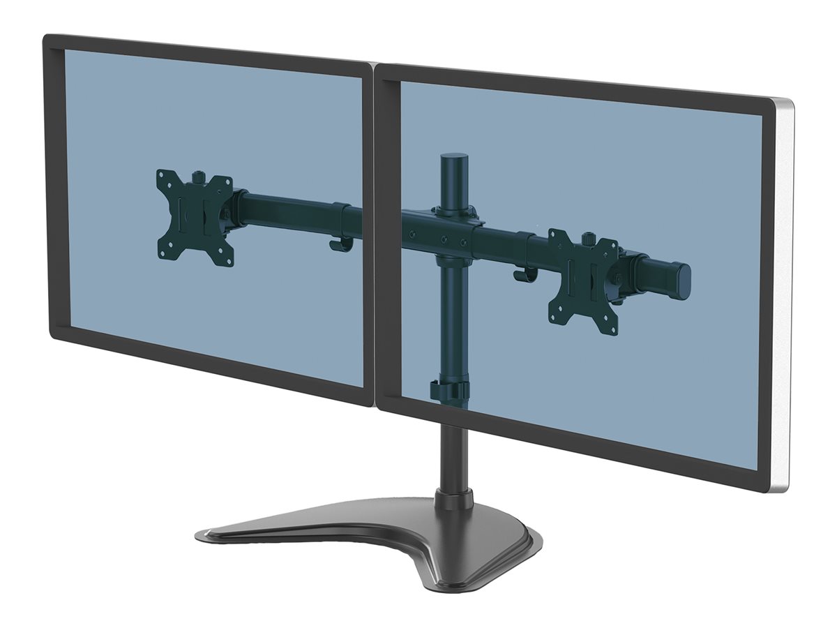 Fellowes Professional Series Free-standing Dual Horizontal Monitor Arm - Aufstellung - fr 2 Monitore - Kunststoff, Aluminium, S