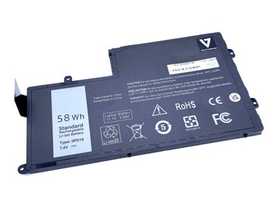 V7 - Laptop-Batterie (gleichwertig mit: Dell H4PJP, Dell 0PD19, Dell 2GXTM, Dell 58DP4, Dell DFVYN, Dell R77WV) - Lithium-Ionen 