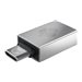 CHERRY - USB-Adapter - USB Typ A (W) zu 24 pin USB-C (M) - USB 3.0 OTG - Silber