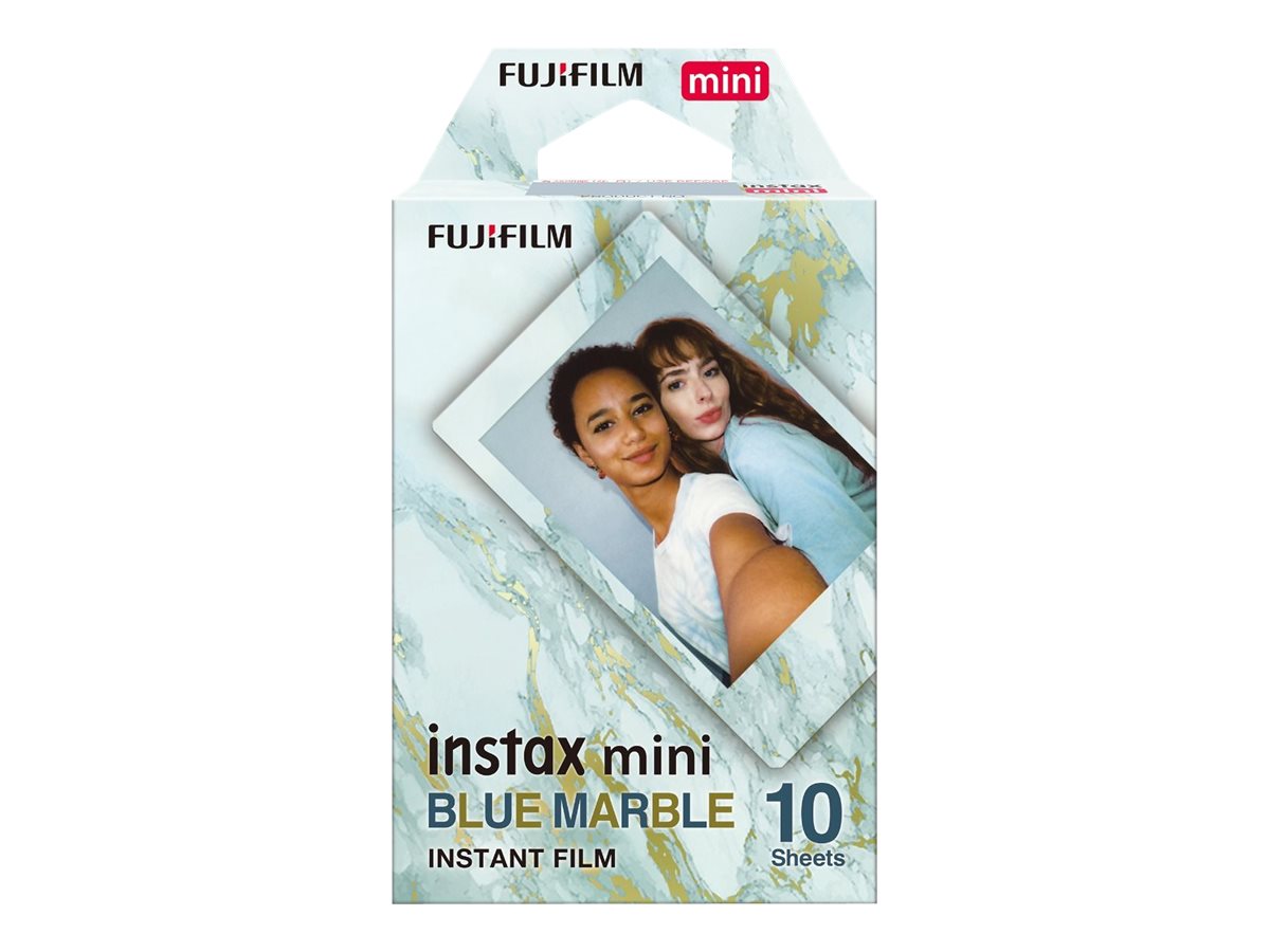 Fujifilm Instax Mini Blue Marble - Instant-Farbfilm - instax mini - ISO 800 - 10 Belichtungen