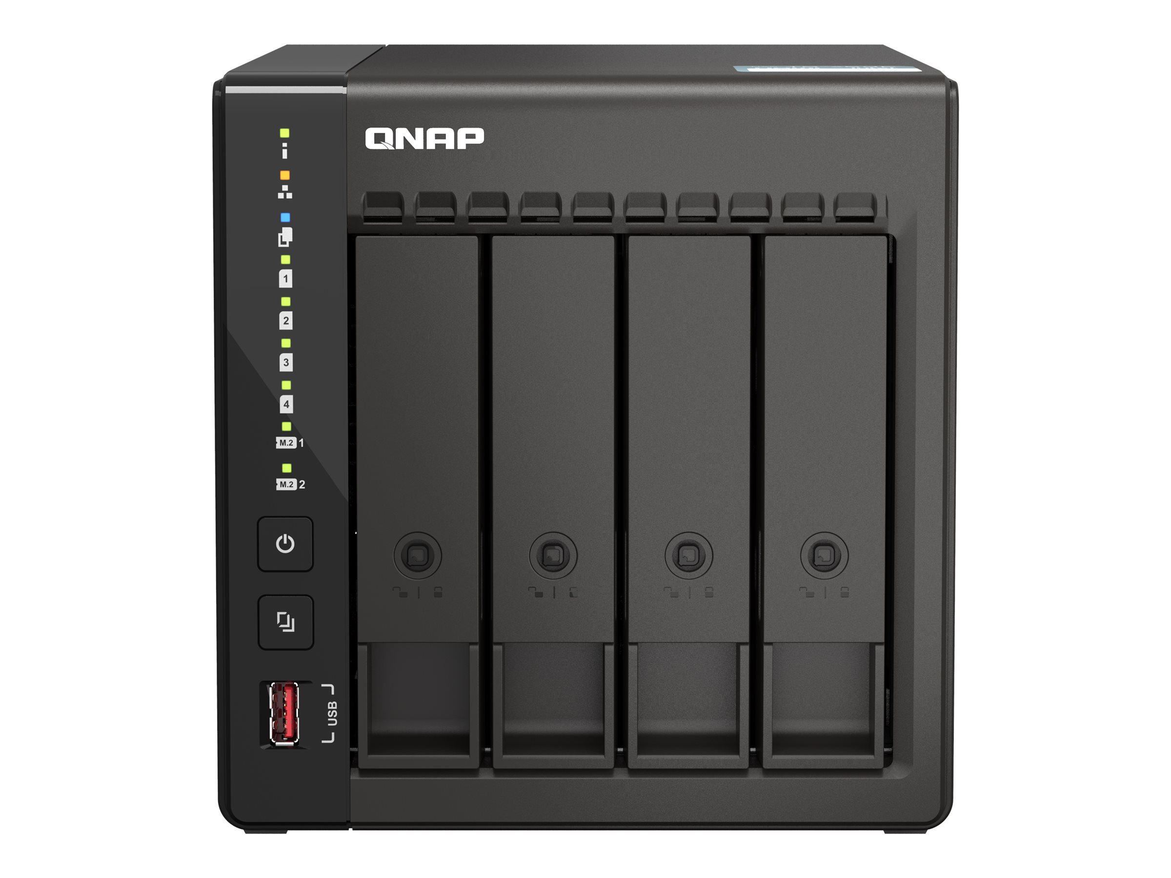 QNAP TS-453E - NAS-Server - 4 Schchte - SATA 6Gb/s - RAID RAID 0, 1, 5, 6, 10, 50, JBOD, 60 - RAM 8 GB