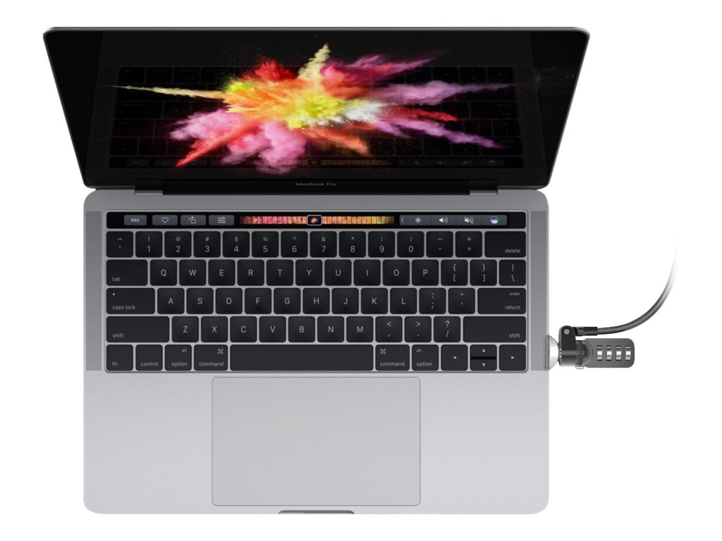 Compulocks Legde Lock Adapter for MacBook Pro TB with Combination Lock - Sicherheitskit - Silber - fr Apple MacBook Pro Touch B