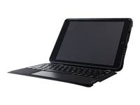 OtterBox Unlimited Series - Tastatur und Foliohlle - mit Trackpad - Bluetooth - Spanisch - Black Crystal Tastatur, Black Crysta
